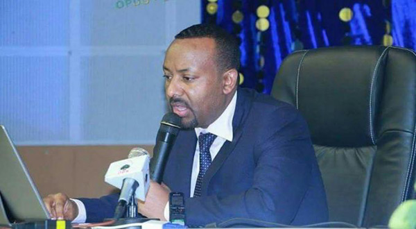 The leader of the Oromo Peoples Democratic Organization (OPDO) Abiy Ahmed 